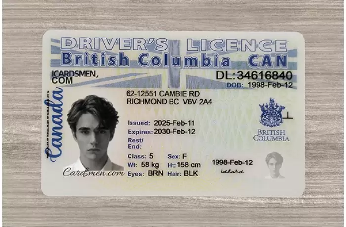 British Columbia Fake ID