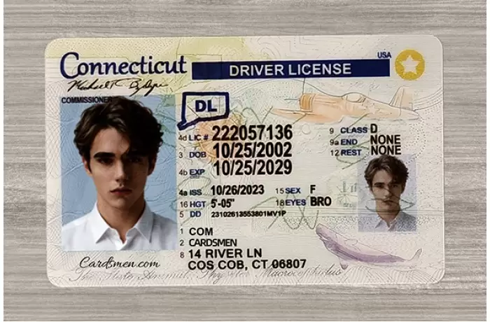 Connecticut Fake ID (Teslin)