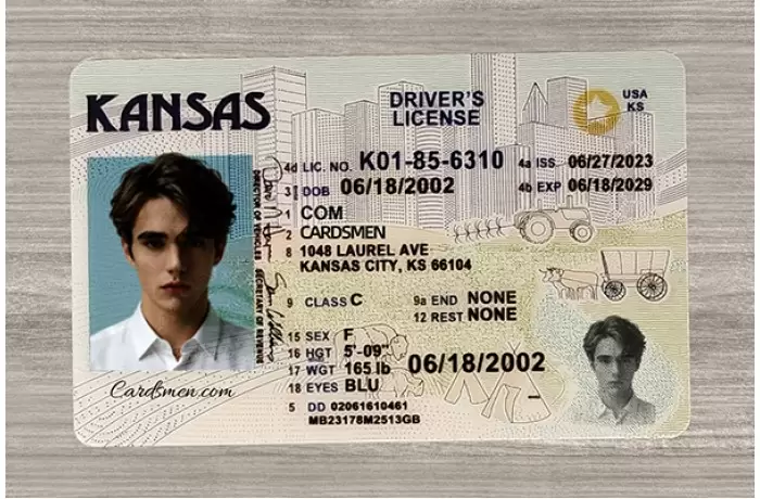 Kansas Fake ID (Teslin)