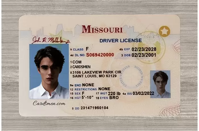 Missouri Fake ID (Teslin)