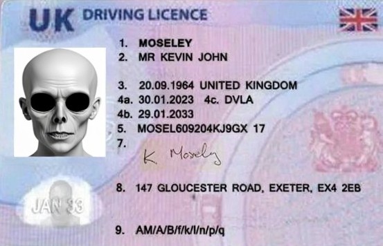 UK Fake ID — Scannable DVLA Photocard (Teslin)