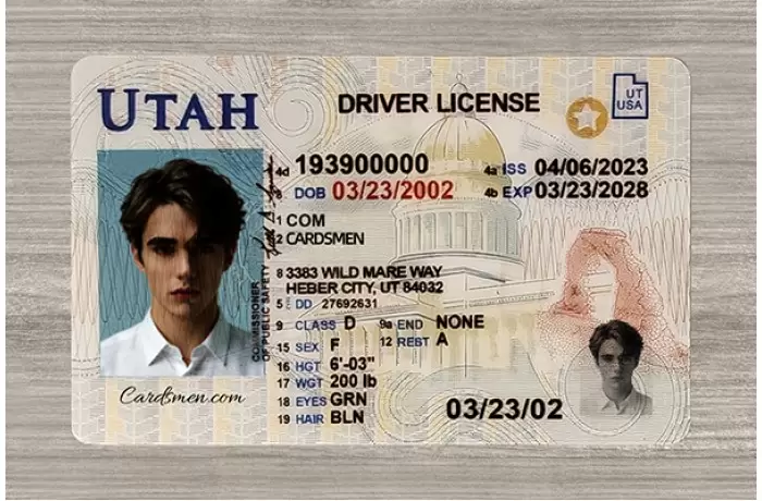 Utah Fake ID (Teslin)